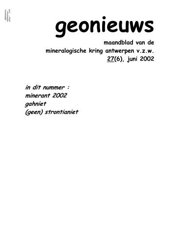 6 - Mineralogische kring Antwerpen