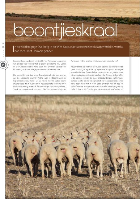 Kliek hier vir die 2012 joernaal - SA Stamboek