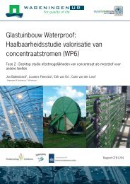 Fase 2: Valorisatie reststromen - Glastuinbouw Waterproof