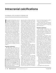 Intracranial calcifications - Applied Radiology Online