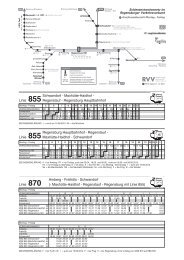 Fahrpläne des Schienenverkehrs im RVV - ADFC Regensburg