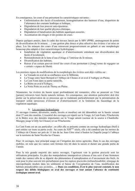 SAGE du Bassin Versant de la Vouge 1 révision PAGD - MAIRIE D ...