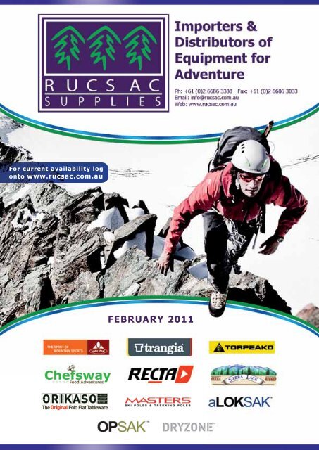 FEBRUARY 2011 - Rucsac Supplies