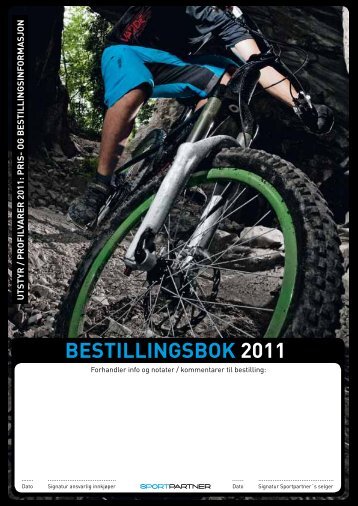 BESTILLINGSBOK 2011 - Sportpartner