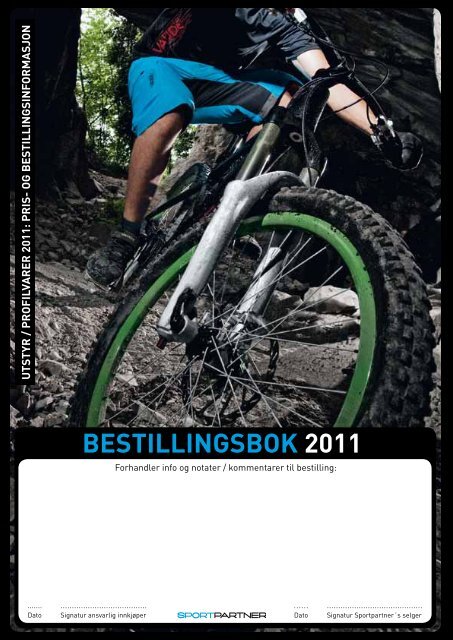 BESTILLINGSBOK 2011 - Sportpartner
