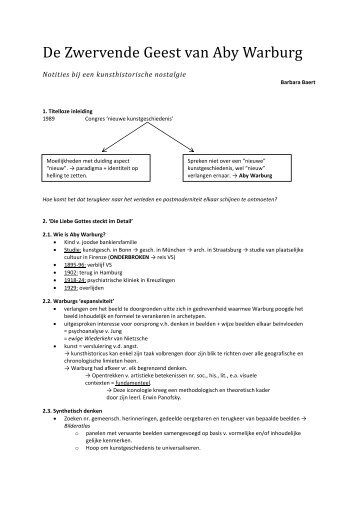 De Zwervende Geest van Aby Warburg.docx.pdf - Musicologica