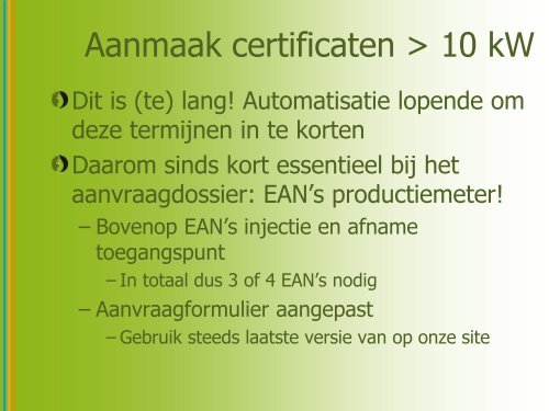 Hoe vlot GSC ontvangen? - Vreg