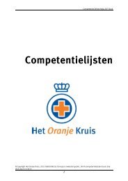 Competentielijsten - Het Oranje Kruis