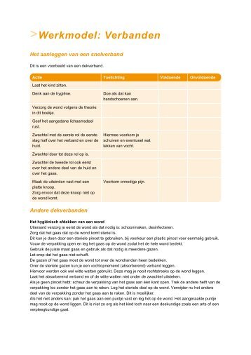 Werkmodel: Verbanden - Factor-E