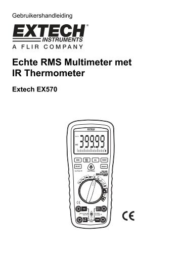 Echte RMS Multimeter met IR Thermometer