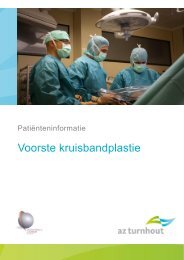 Voorste kruisbandplastie - Orthopedisch Centrum Turnhout