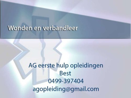 Wonden en verbandleer