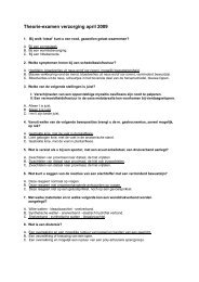 Theorie-examen verzorging april 2009