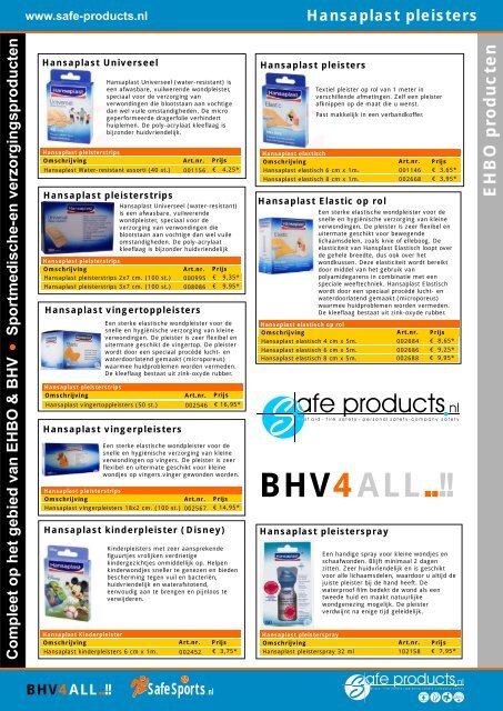 Download catalogus - Safe Products