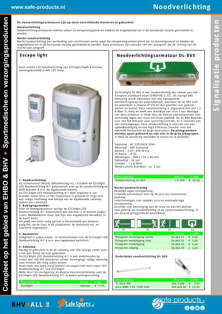 Download catalogus - Safe Products