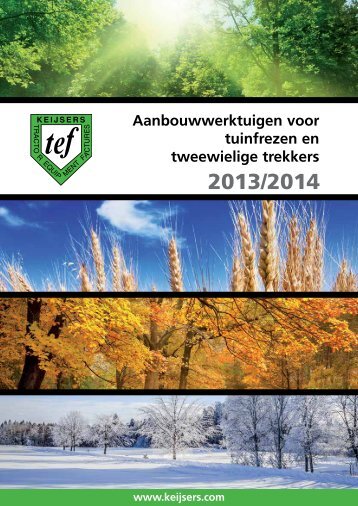 Catalogus aanbouwwerktuigen 2013-2014 - Keijsers TEF