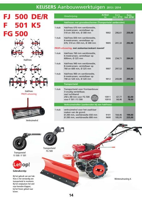 Catalogus aanbouwwerktuigen 2013-2014 - Keijsers TEF