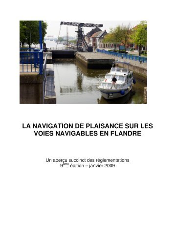 la navigation de plaisance sur les voies navigables en flandre