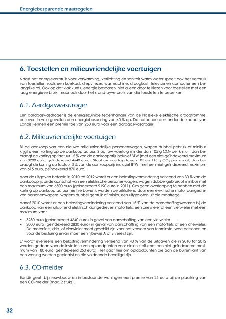 Premies voor energiebesparing in Vlaanderen 2011 - Publicaties