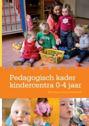 Pedagogisch kader kindercentra 0-4 jaar - Pedagogenplatform