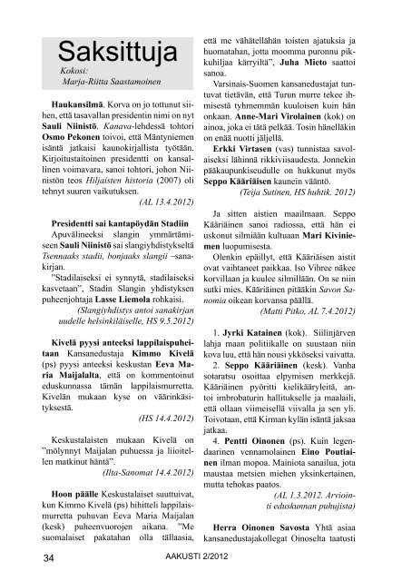 Aakusti 2/2012 (PDF)