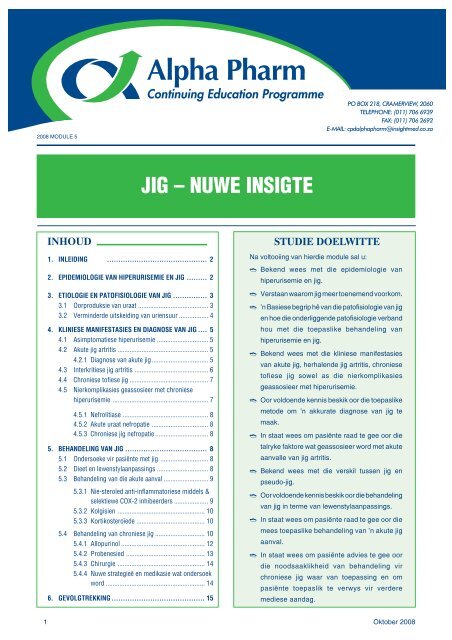 JIG – NUWE INSIGTE - insightcpd.co.za