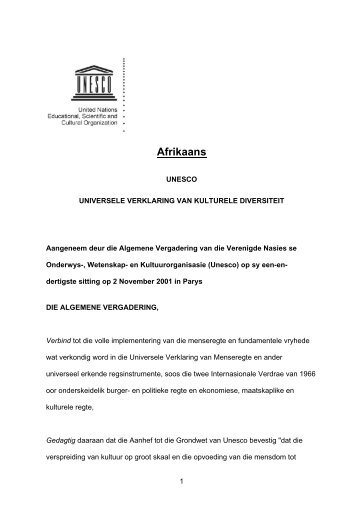 Afrikaans - Unesco