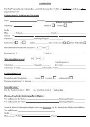 Anmeldeformular für Klasse 5