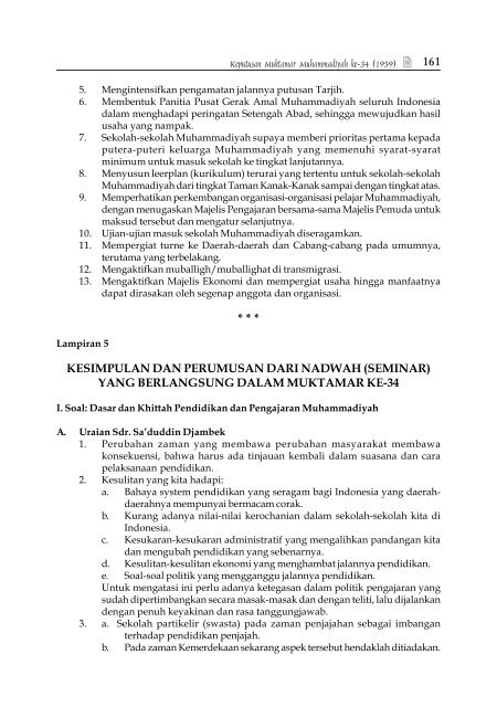 95 Tahun Langkah Perjuangan Muhammadiyah