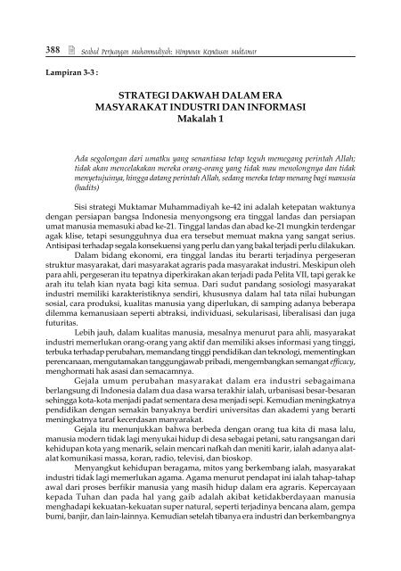 95 Tahun Langkah Perjuangan Muhammadiyah