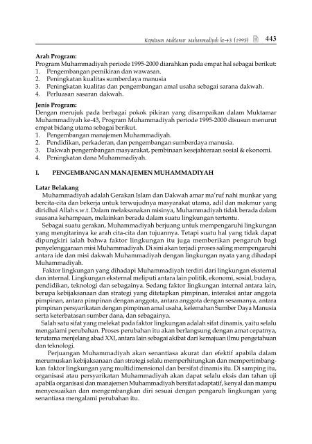 95 Tahun Langkah Perjuangan Muhammadiyah