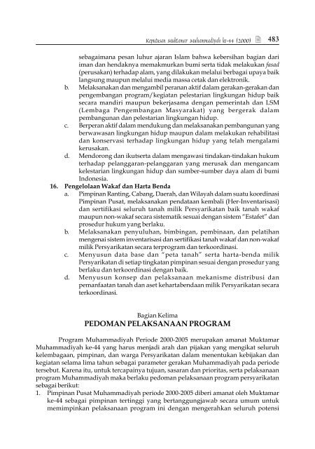 95 Tahun Langkah Perjuangan Muhammadiyah