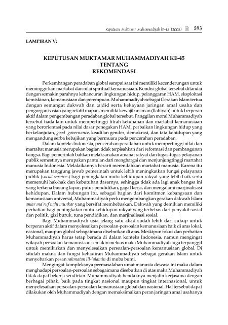 95 Tahun Langkah Perjuangan Muhammadiyah