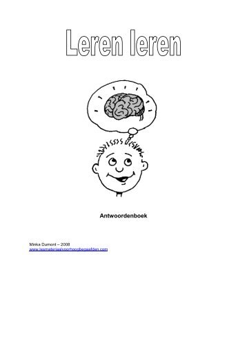 Antwoordenboek - Lesmateriaal voor Hoogbegaafden