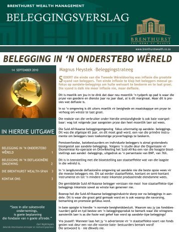 Belegging in 'n Onderstebo Wêreld ! Uitgawe 95 ... - bwm.co.za