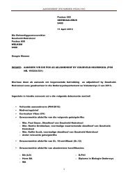 AANSOEKBRIEF (POS NOMMER 195204/301) - Goudveld Hoërskool