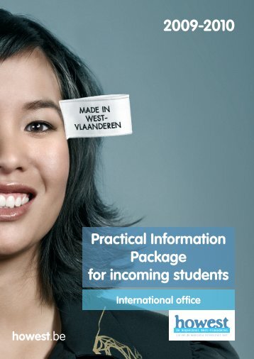 Practical Information Package for incoming students - Howest.be