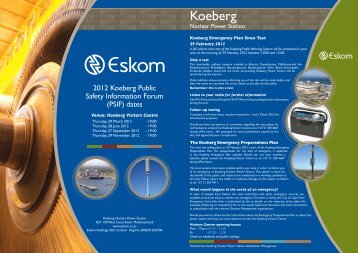 Koeberg Visitors Centre - Eskom