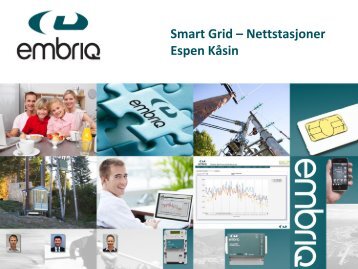 Smart Grid – Nettstasjoner Espen Kåsin - Energi Norge