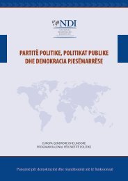 partitë politike, politikat publike dhe demokracia pjesëmarrëse - Kreu