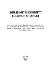 SHTRESIMET E IDENTITETIT KULTUROR SHQIPTAR