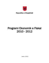 Programi Ekonomik dhe Fiskal 2010 - Ministria e Ekonomisë ...