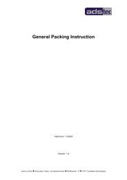 General Packing Instruction of ads-tec