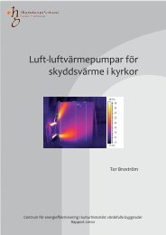 Luft-luftvärmepumpar för skyddsvärme i kyrkor