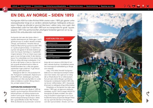 ÅRSRAPPORT 2011 - Hurtigruten