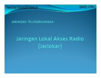 Jaringan Lokal Akses Radio