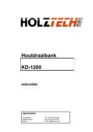 Houtdraaibank KD-1200 - Holztech