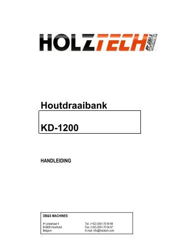 Houtdraaibank KD-1200 - Holztech