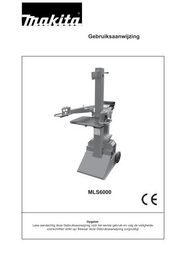 Notice d'instructions Gebruiksaanwijzing MLS6000 - Makita