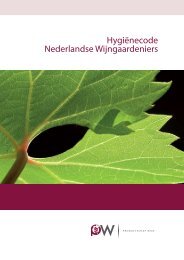 Hygiënecode Nederlandse Wijngaardeniers - Wijninfo